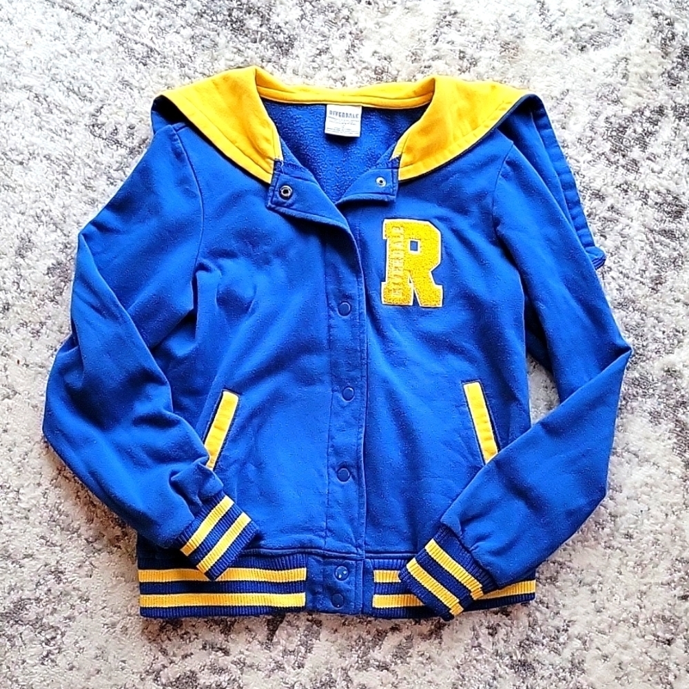 Riverdale Cheerleader Varsity convertible hood letterman jacket